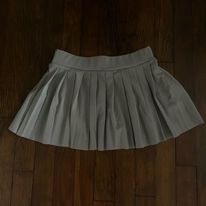 Gray Pleated Mini Skirt Size S